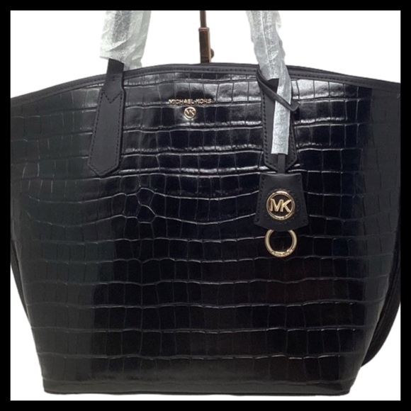 MICHAEL KORS Large Jane Croc Embossed Leather Tote - Picture 4 of 9